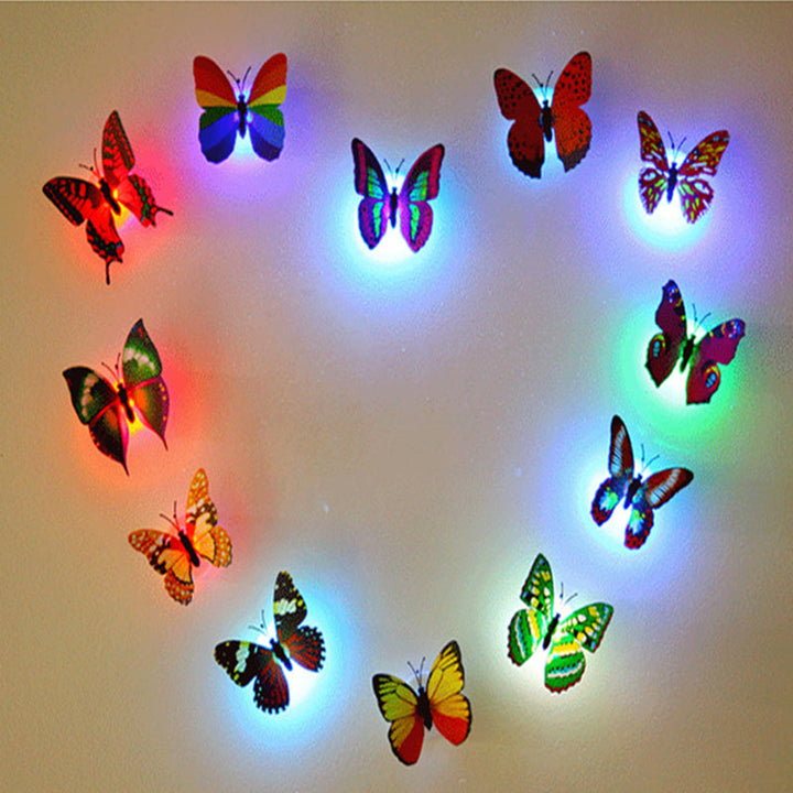 LED Butterfly Wall Lights 12 Piece Pack 2.6 Inch Set of 2 4