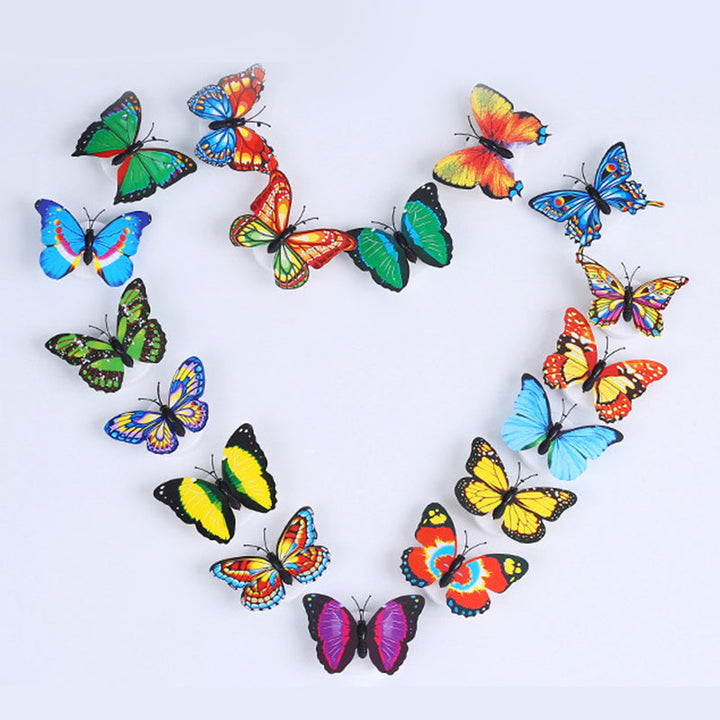 LED Butterfly Wall Lights 12 Piece Pack 2.6 Inch Set of 2 6