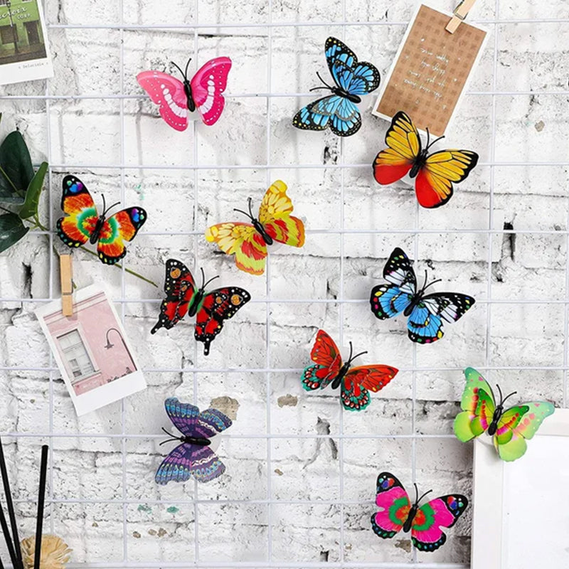 LED Butterfly Wall Lights 12 Piece Pack 2.6 Inch Set of 2 7