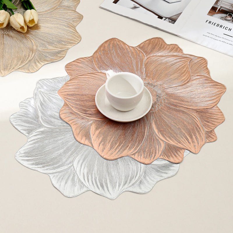Lotus Placemats Set of 10 15 Inch Round 6