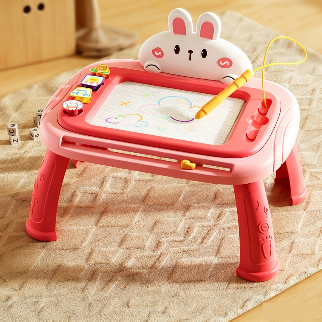 Magnetic Drawing Board for Kids 11.7 x 8.2 Inches Pink 1