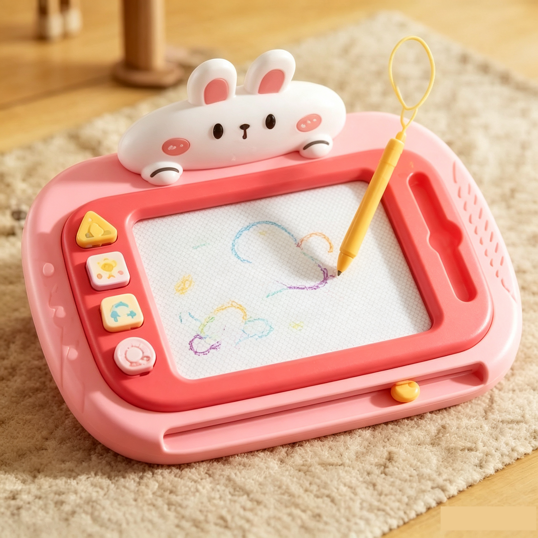 Magnetic Drawing Board for Kids 11.7 x 8.2 Inches Pink 2