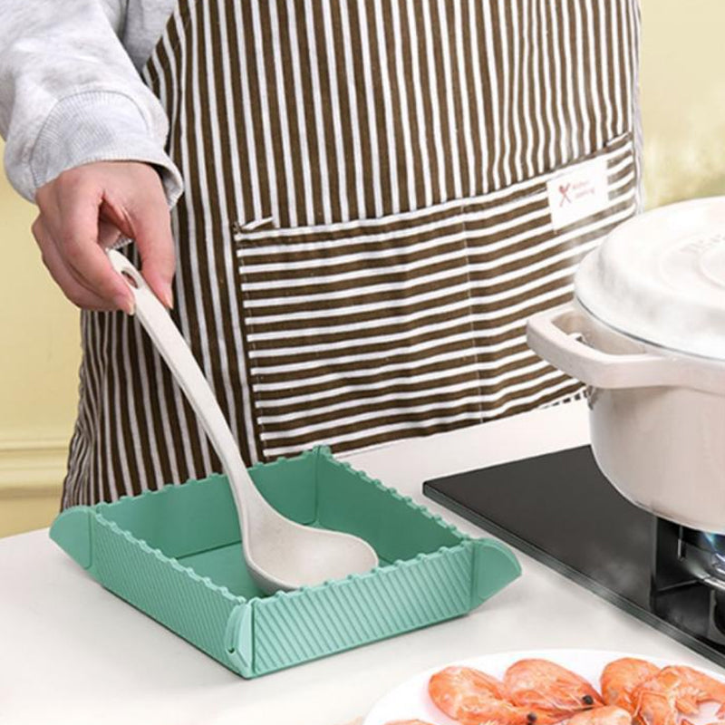 Magnetic Silicone Trivet Foldable Pot Mat Set of 2 4