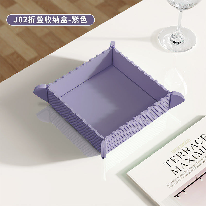 Magnetic Silicone Trivet Foldable Pot Mat Set of 2 Violet 1