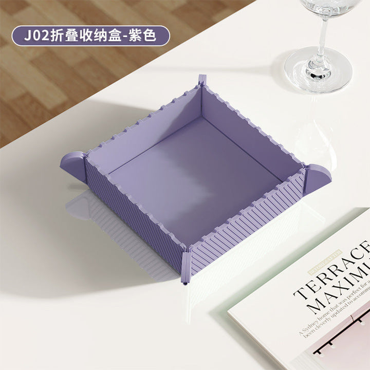 Magnetic Silicone Trivet Foldable Pot Mat Set of 2 Violet 1