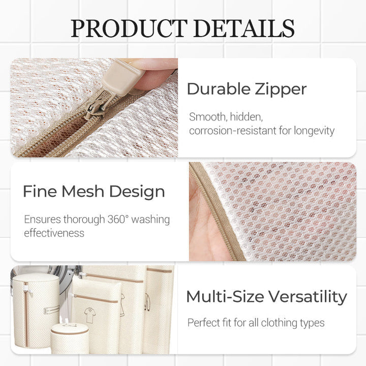 Mesh Laundry Bags with Zipper Set of 6 Assorted Sizes 7