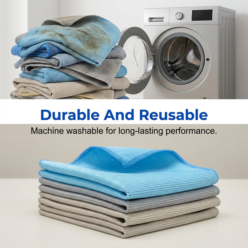Microfiber Cleaning Cloths 15.7 x 23.6 Inch Set of 6 1