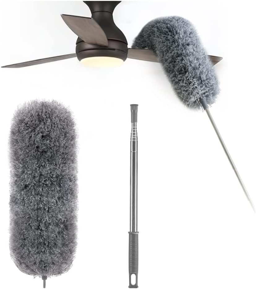 Microfiber Duster with Telescopic Pole up to 100 Inch 3