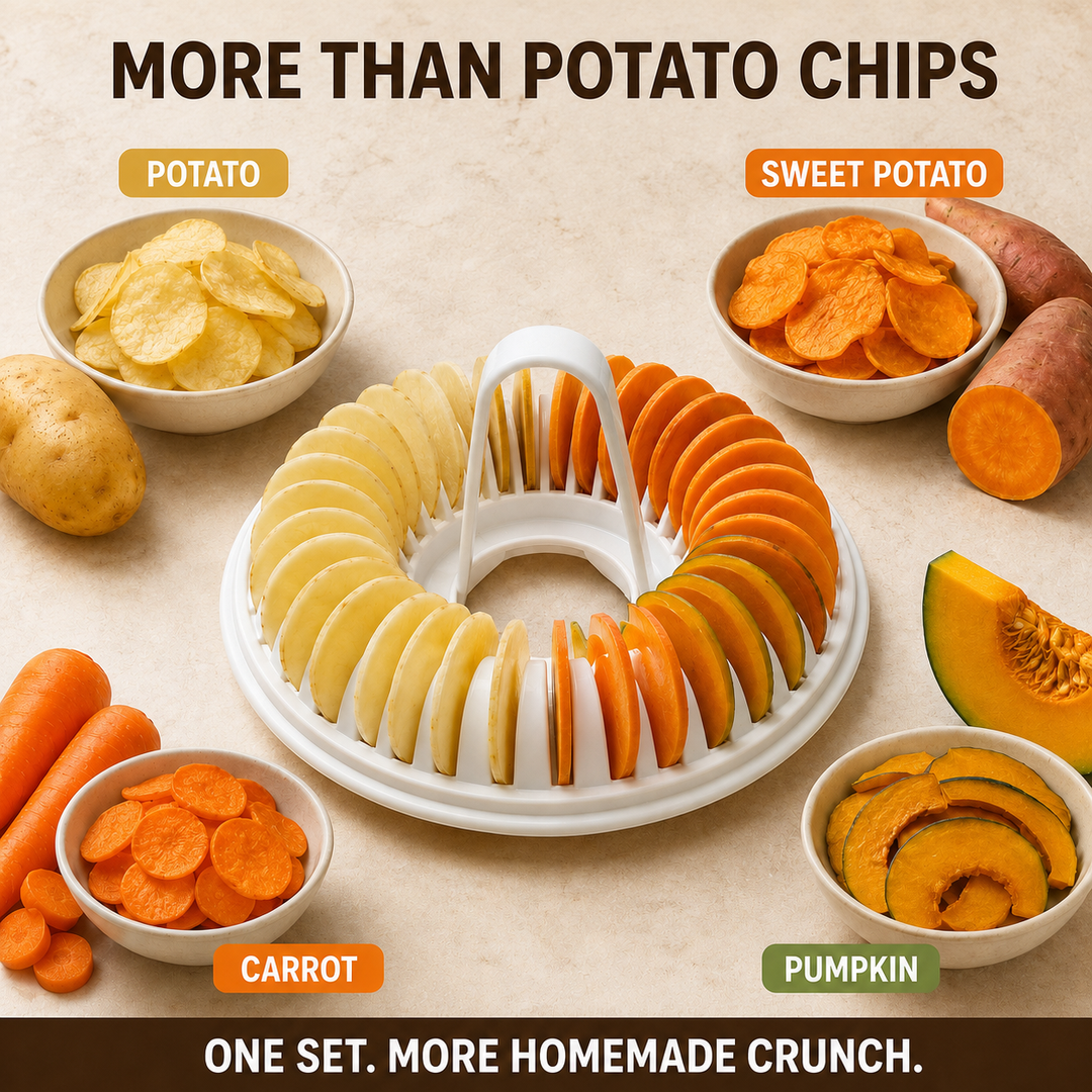 Microwave Potato Chip Maker Set with Slicer 4