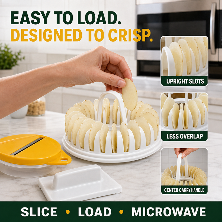 Microwave Potato Chip Maker Set with Slicer 5