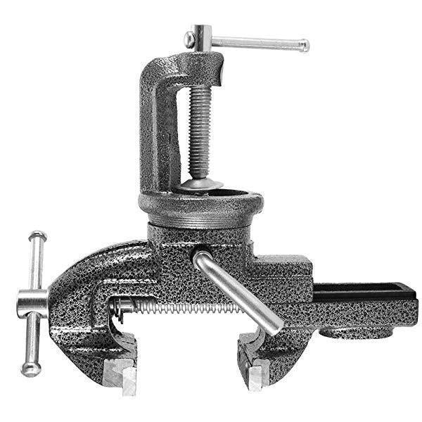 Mini Bench Vise Clamp On with 360 Degree Swivel 2