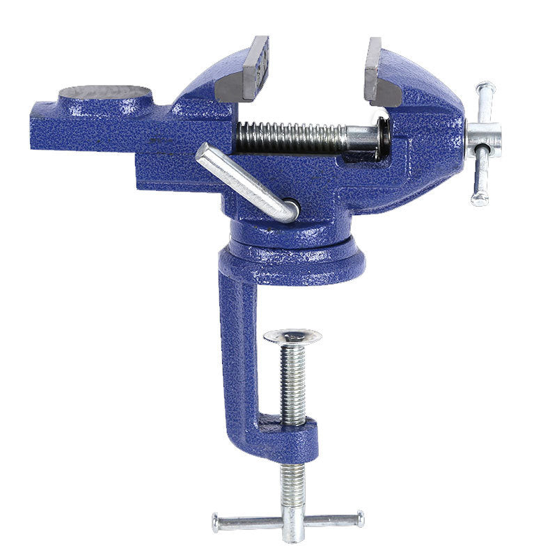 Mini Bench Vise Clamp On with 360 Degree Swivel Blue, 2 inch Jaw (50 mm) 1