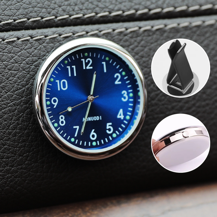 Mini Dashboard Clock 1.6 in Metal Set of 3 1