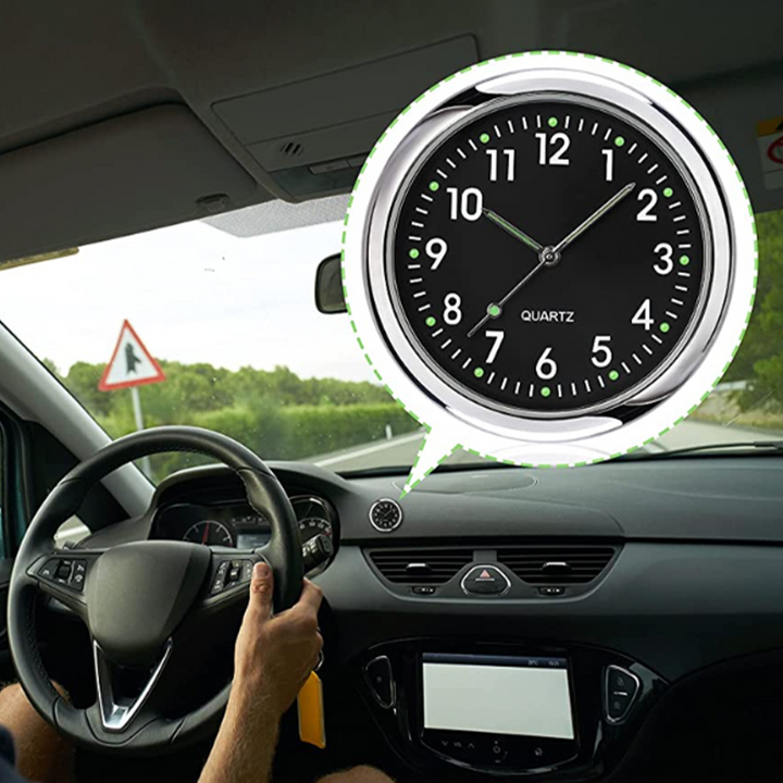 Mini Dashboard Clock 1.6 in Metal Set of 3 2