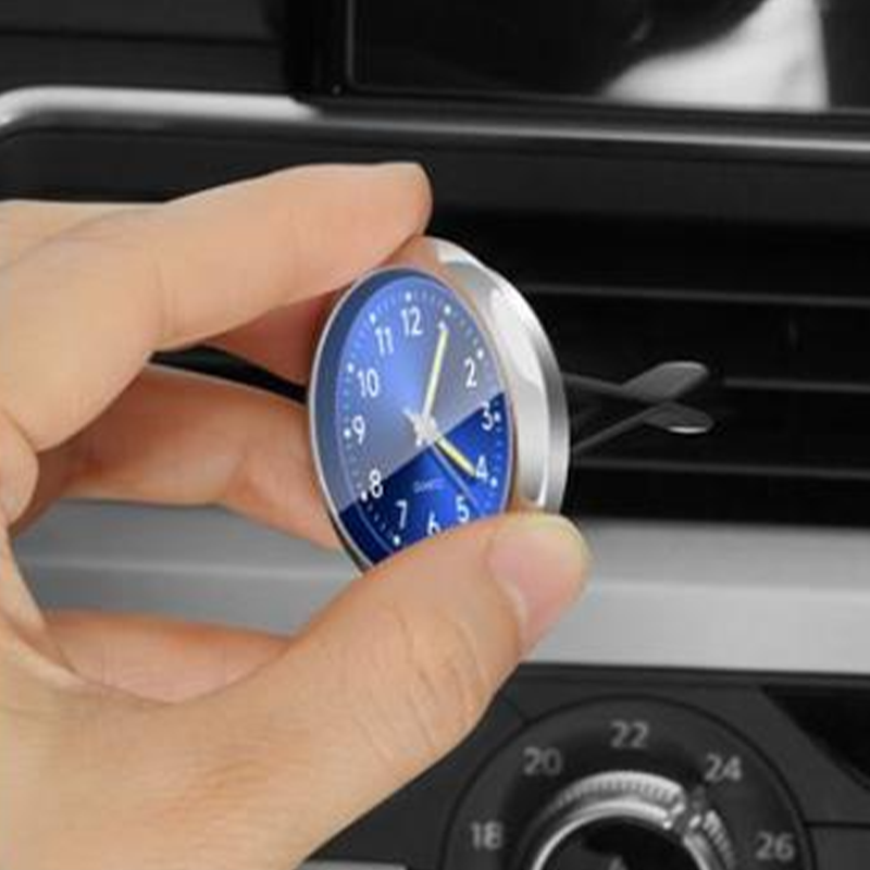 Mini Dashboard Clock 1.6 in Metal Set of 3 3