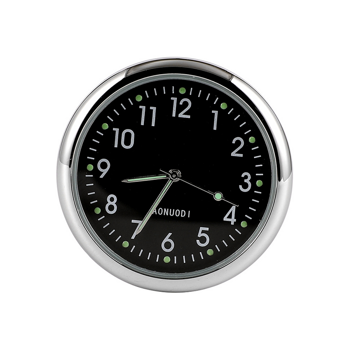 Mini Dashboard Clock 1.6 in Metal Set of 3 Black 1