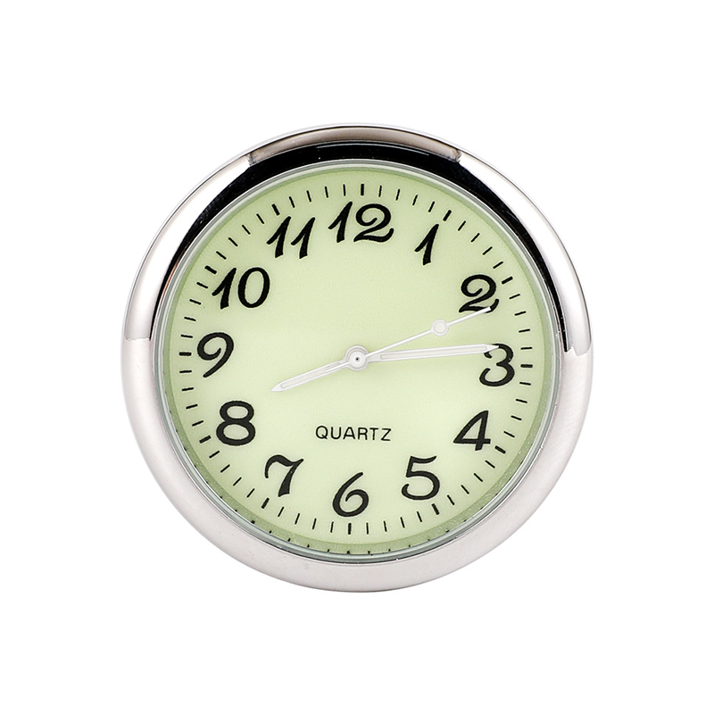 Mini Dashboard Clock 1.6 in Metal Set of 3 Luminous Green 1
