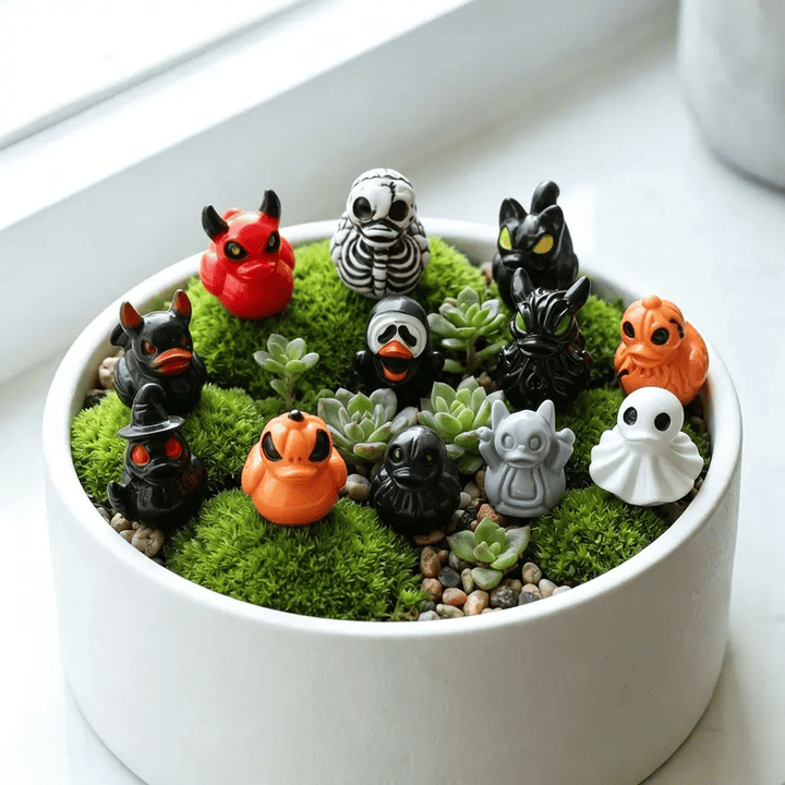Mini Halloween Resin Duck Figurines 24 Pieces 2