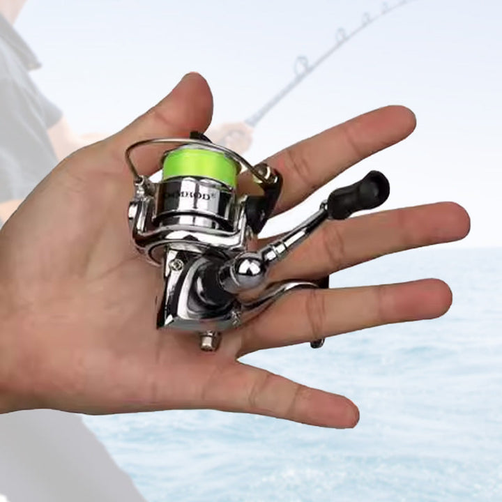 Mini Pocket Fishing Rod and Reel Combo Aluminum Set of 3 2
