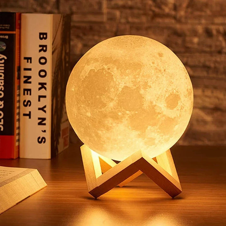 Moon Night Light 3.1 Inch Ball on Stand Button Cell Set of 3 4