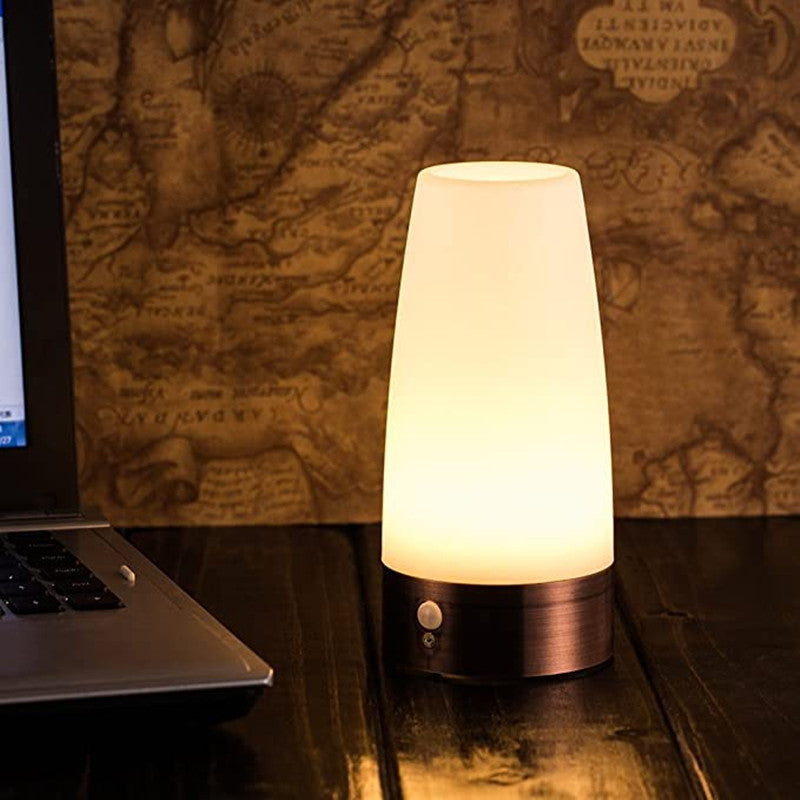 Motion Sensor LED Table Lamp 6.1 Inch Wireless Warm Set of 3 5