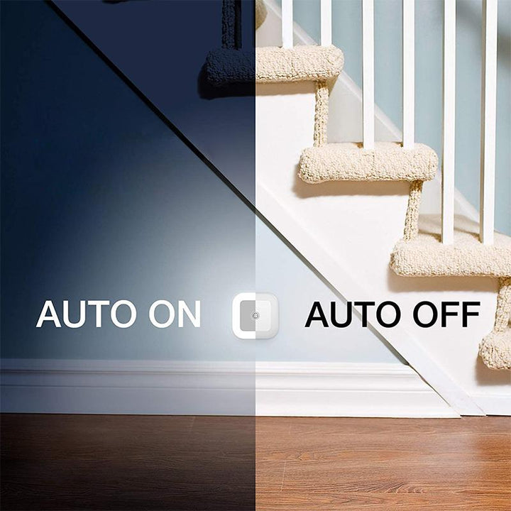 Motion Sensor Night Light Square 3.1 Inch Stick On Set of 3 3