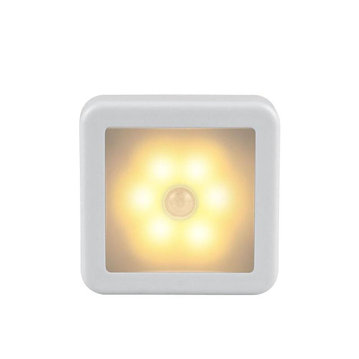 Motion Sensor Night Light Square 3.1 Inch Stick On Set of 3 Warm Light 1
