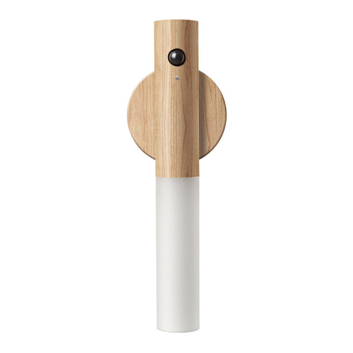 Motion Sensor Night Light Wood Magnetic Rechargeable Ash 1