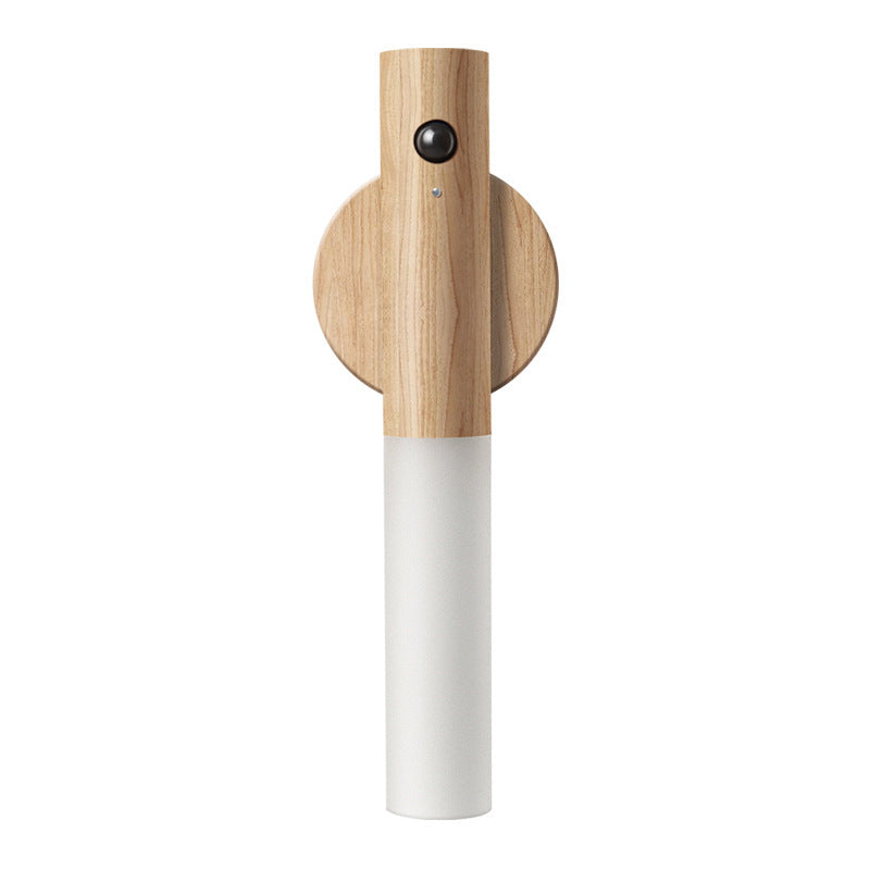 Motion Sensor Night Light Wood Magnetic Rechargeable Ash 2