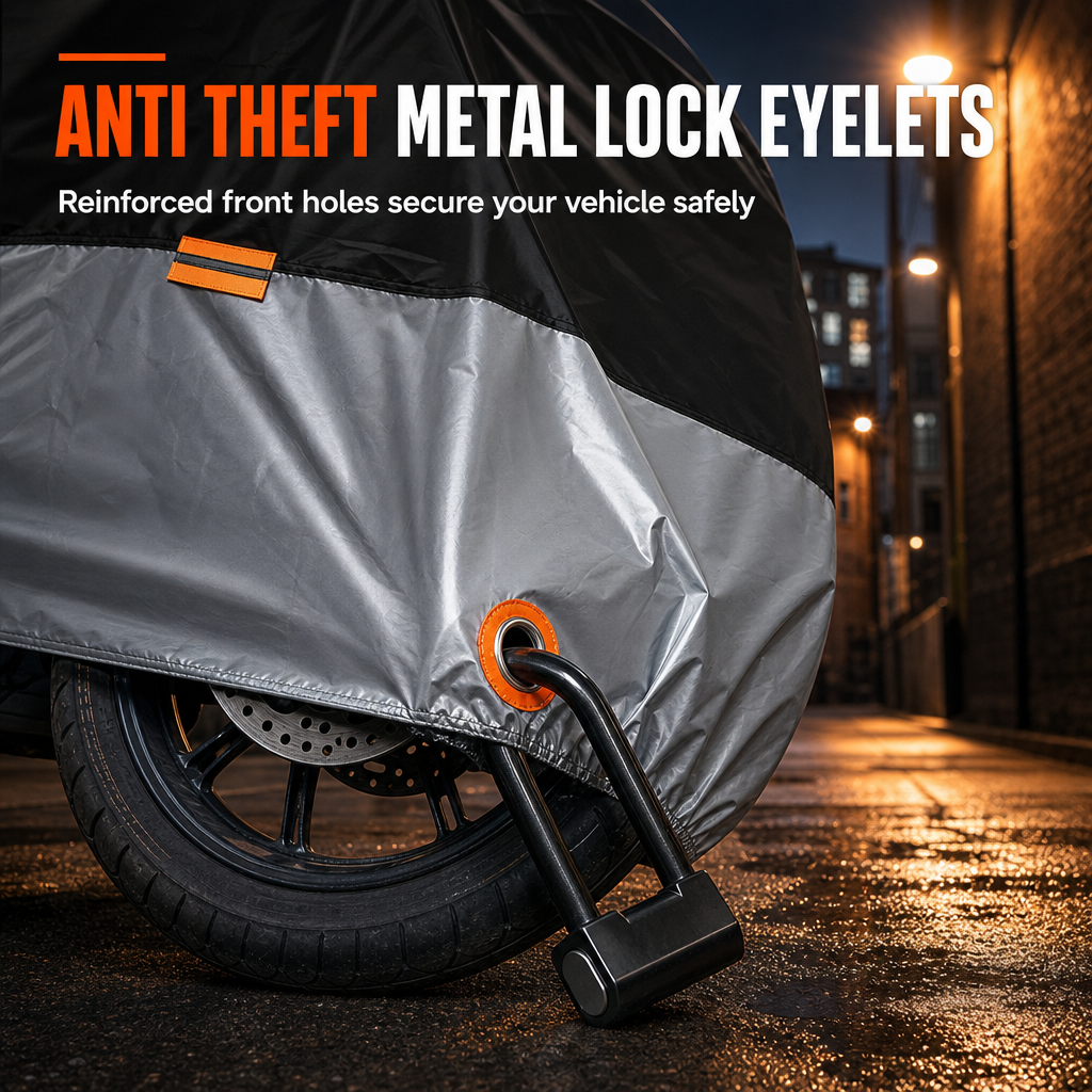 Motorcycle Cover Oxford with Lock Holes 2