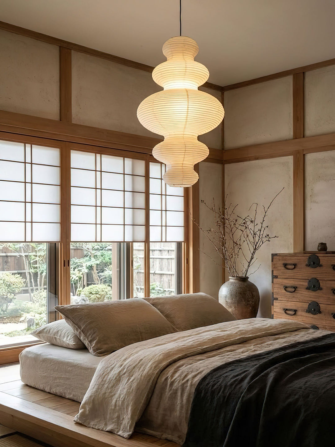Mulberry Paper Lantern Pendant Light Tiered Shade 18.5 in 6