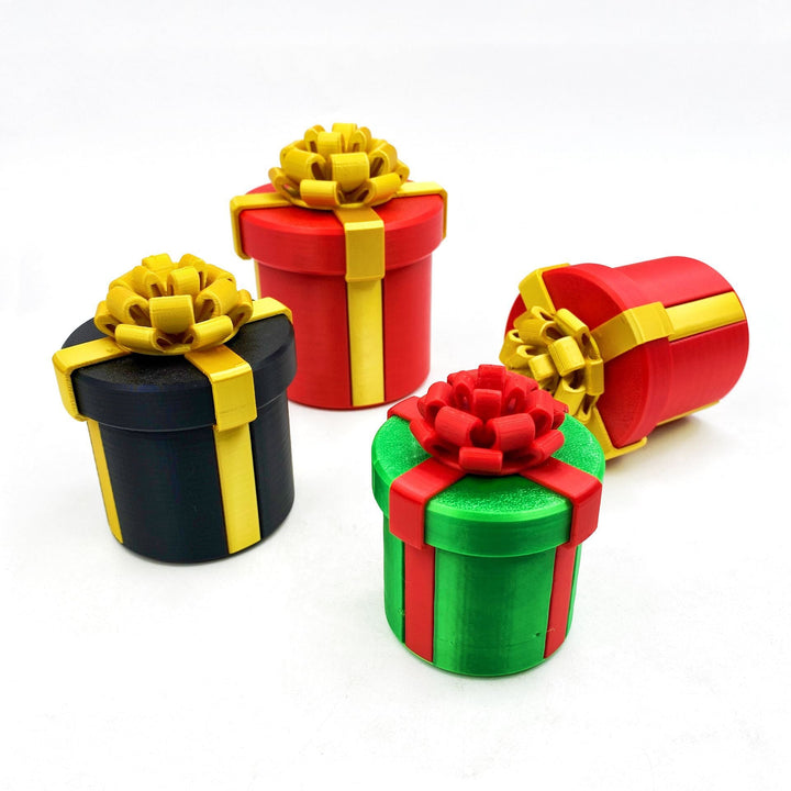 Nested Screw Gift Box 10 Layers 2.95 x 2.95 x 3.35 inch Red 1