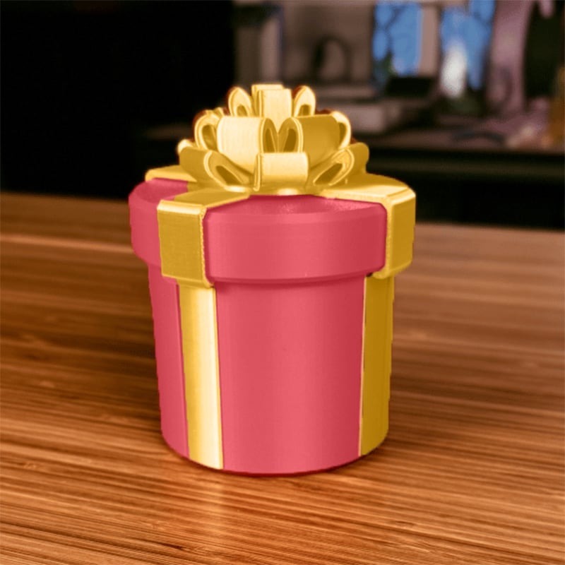 Nested Screw Gift Box 10 Layers 2.95 x 2.95 x 3.35 inch Red 2