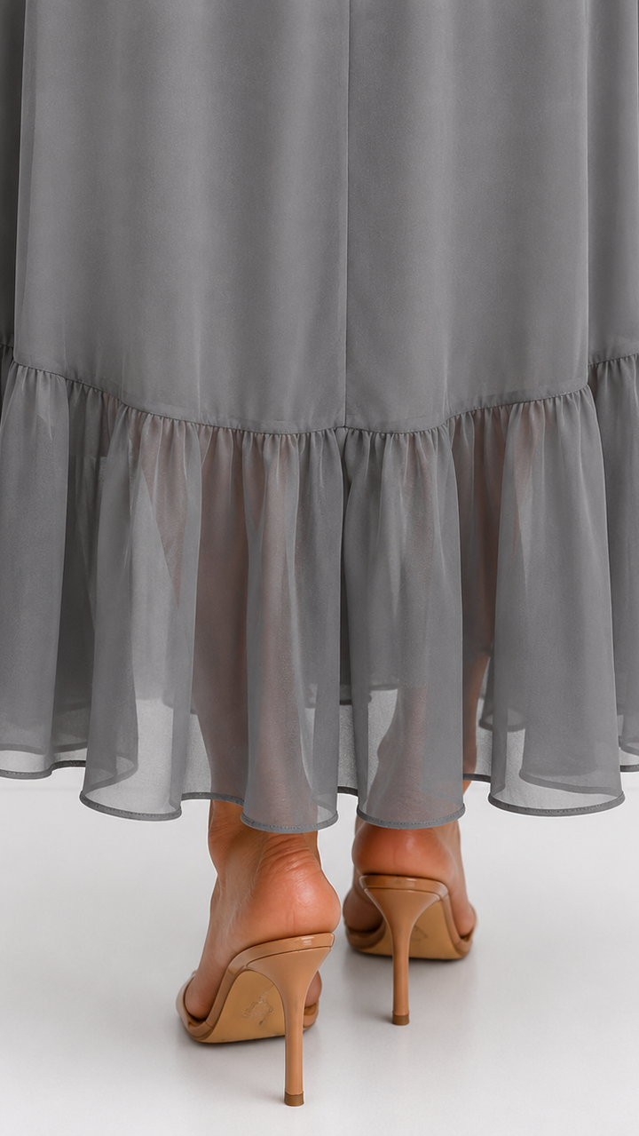 LOTTIE | TUMMY COVERAGE WRAP MAXI DRESS