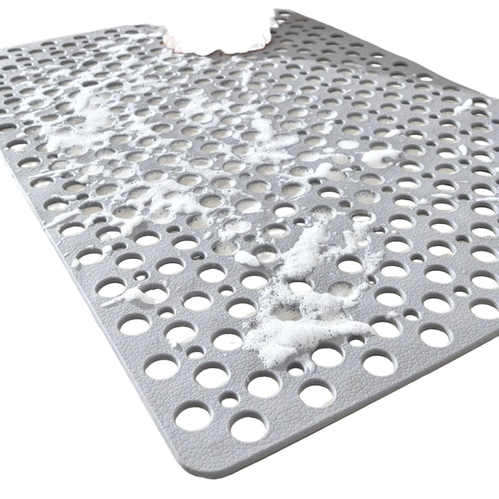 Non Slip Shower and Bathtub Mat with Suction Cups on white