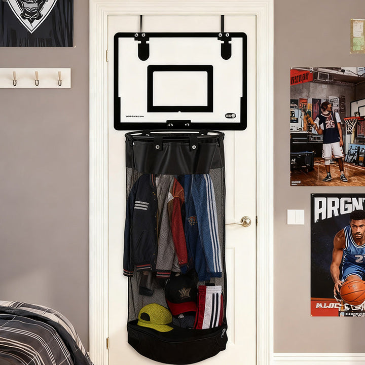Over the Door Basketball Hoop Laundry Hamper Set of 2 4