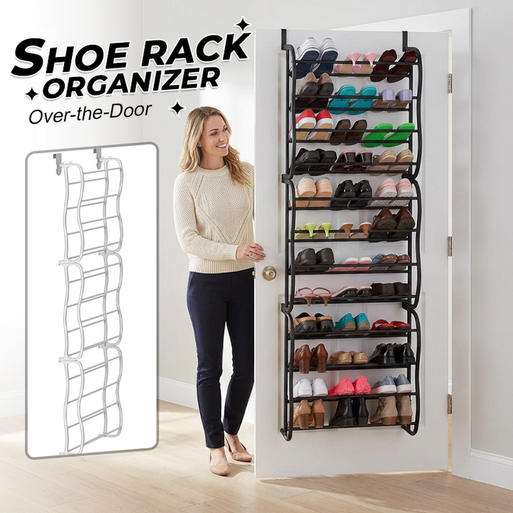 Over the Door Shoe Rack 12 Tier 71.3 Inch Metal 1
