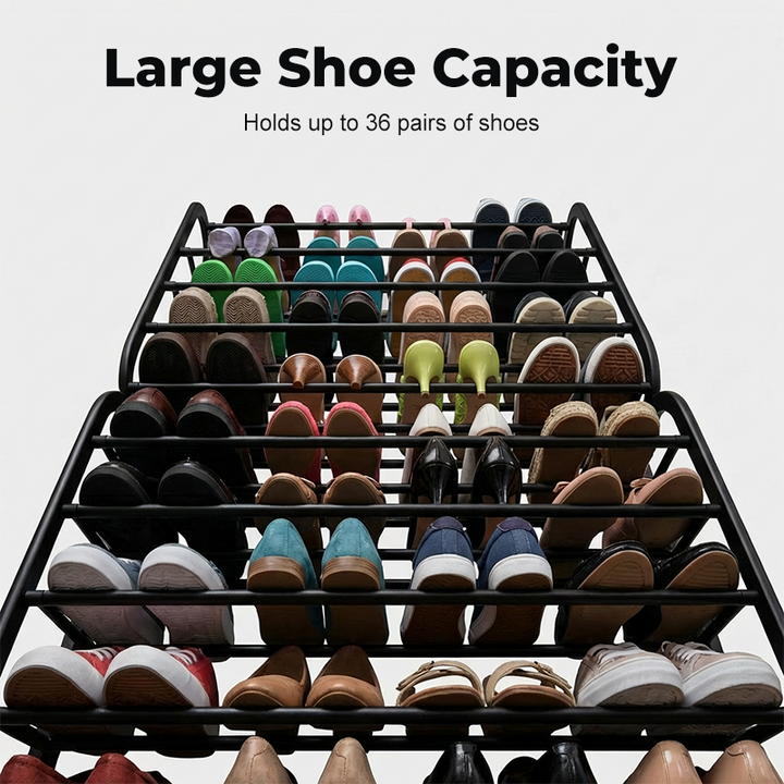 Over the Door Shoe Rack 12 Tier 71.3 Inch Metal 3