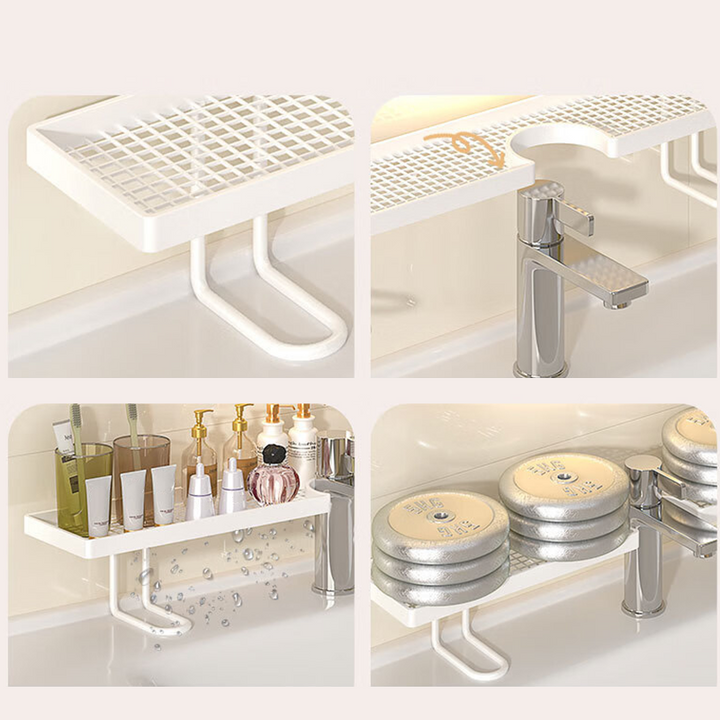 Over the Faucet Shelf Organizer Metal 19.7 Inch 4