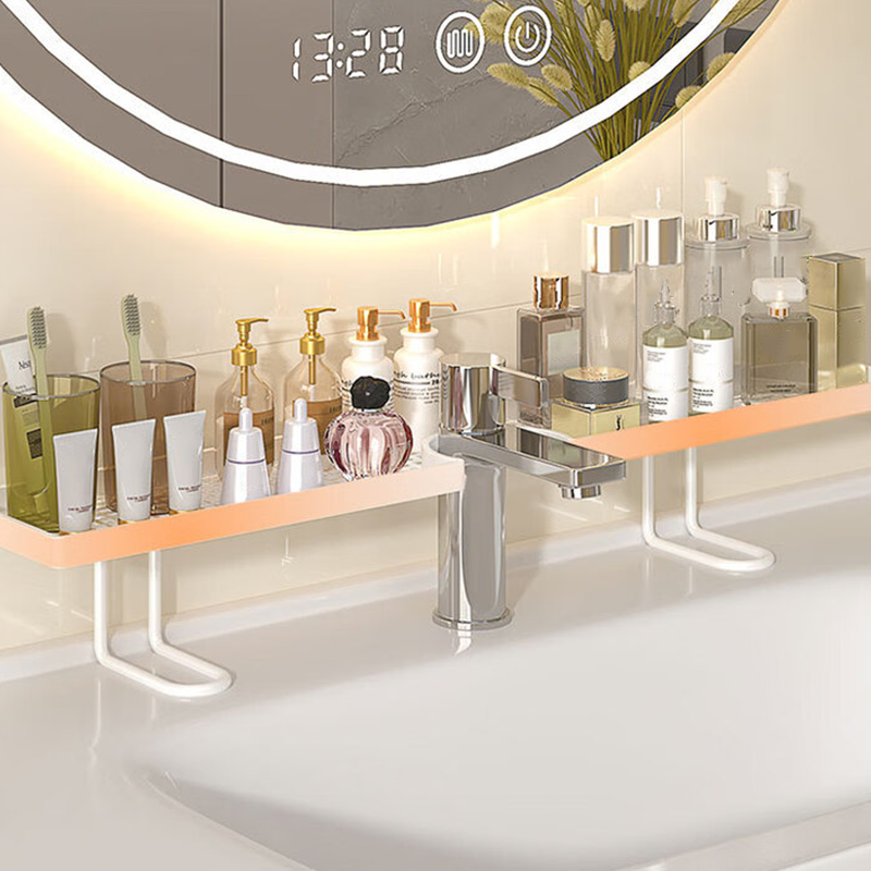 Over the Faucet Shelf Organizer Metal 19.7 Inch White 1