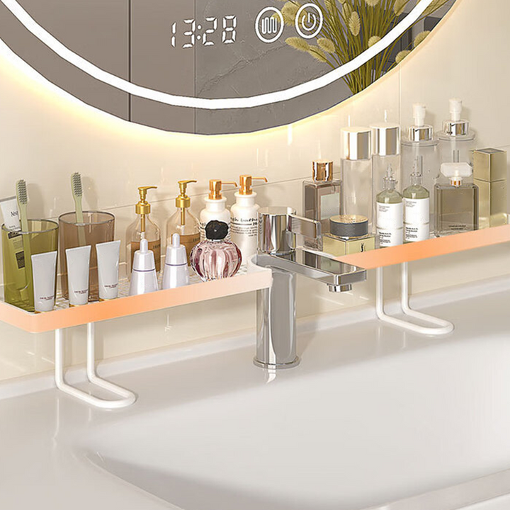 Over the Faucet Shelf Organizer Metal 19.7 Inch White 1