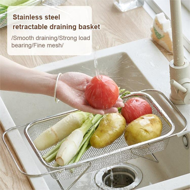 Over the Sink Dish Drying Rack Stainless Steel Mesh 1