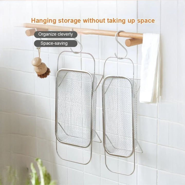 Over the Sink Dish Drying Rack Stainless Steel Mesh 4