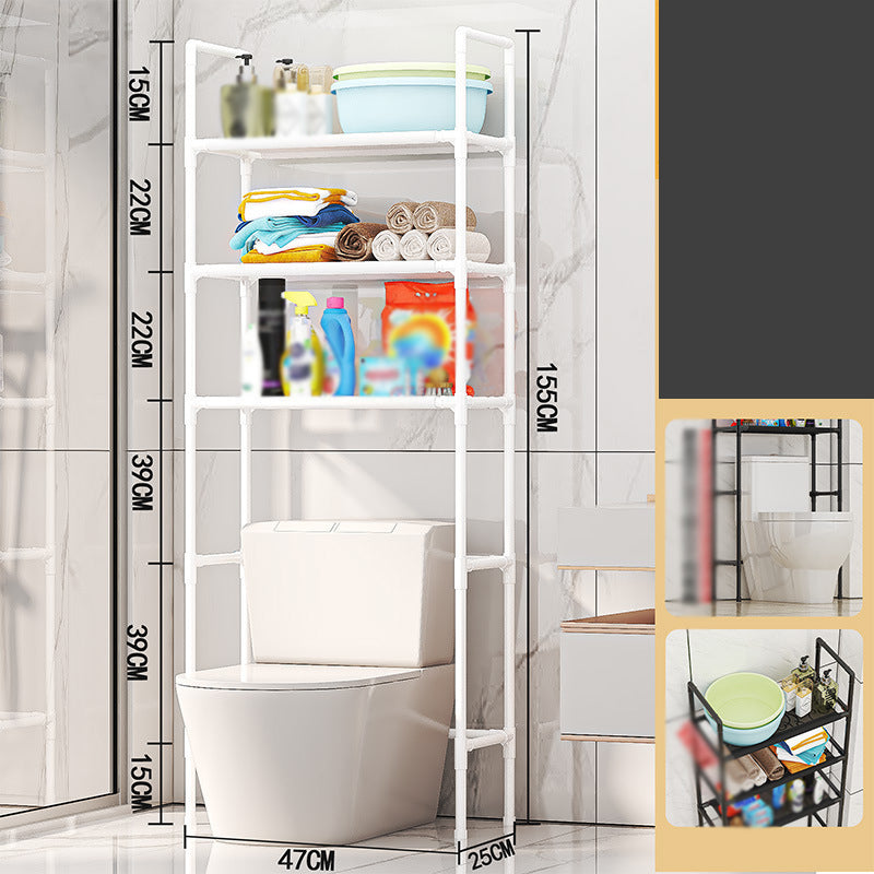 Over the Toilet Storage Rack 3 Tier No Drill Black or White Over the Toilet 1