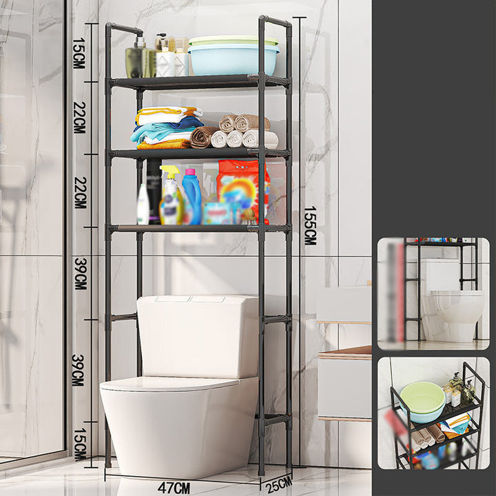 Over the Toilet Storage Rack 3 Tier No Drill Black or White Over the Toilet 2