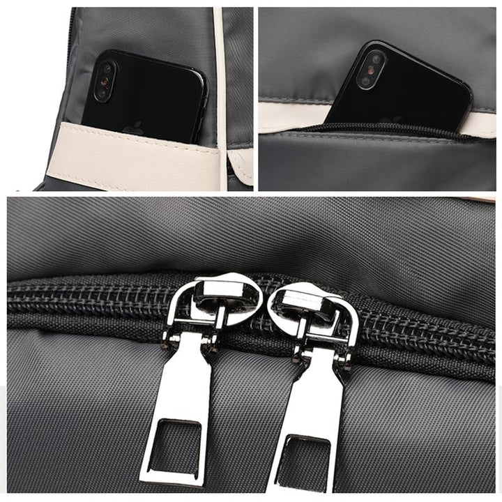 Oxford Cloth Backpack with Shoulder Strap 12.6 x 5.9 x 13 Inches 2