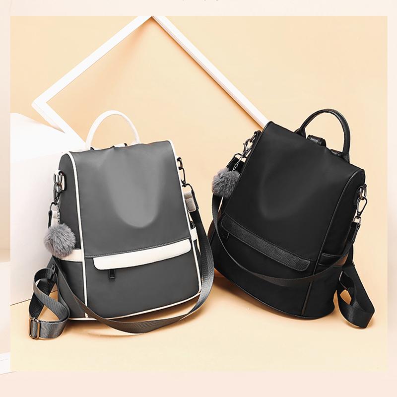 Oxford Cloth Backpack with Shoulder Strap 12.6 x 5.9 x 13 Inches 3