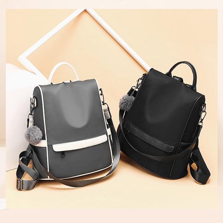Oxford Cloth Backpack with Shoulder Strap 12.6 x 5.9 x 13 Inches 3