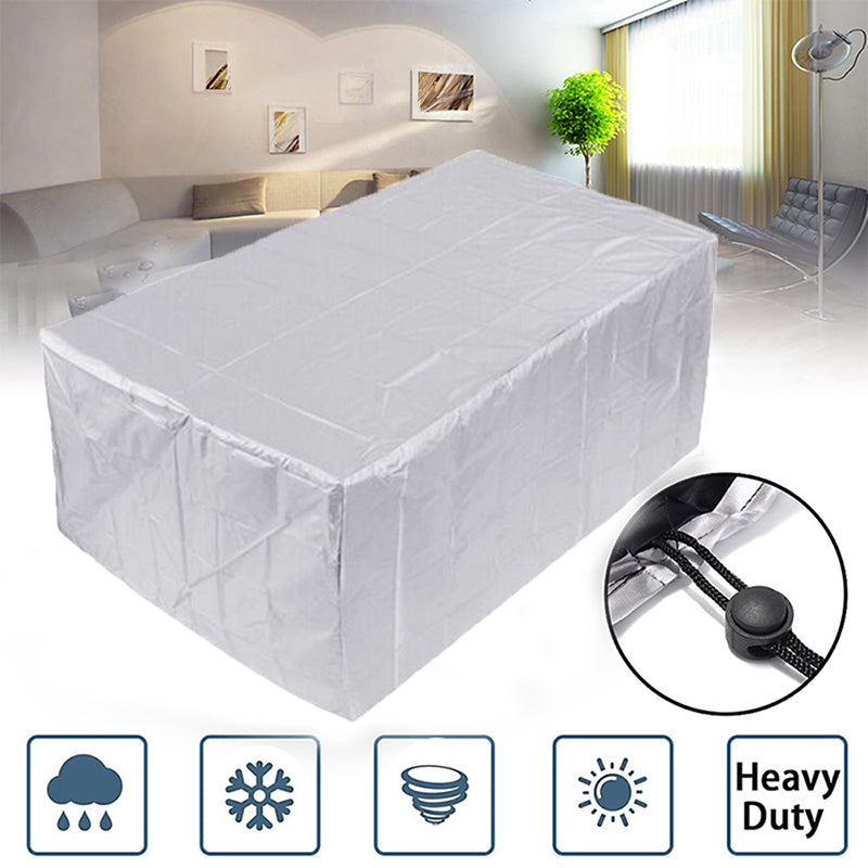 Patio Furniture Cover 210D Oxford Waterproof Silver 1