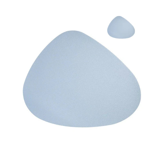 Pebble Shaped Placemats and Coasters Set of 8 4